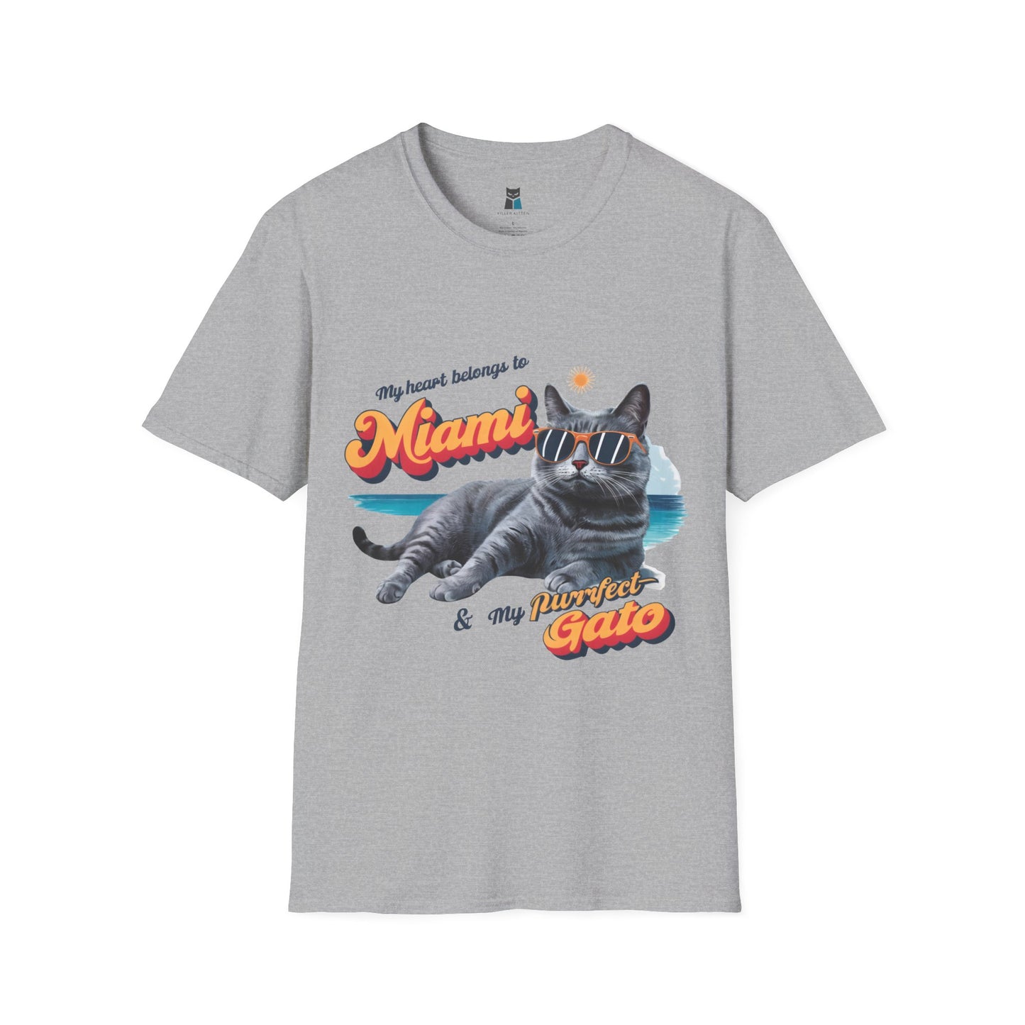 Miami Beach Vibes Cat T-Shirt