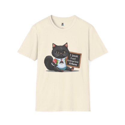 Fluent Kindergartener & Meow Cat T-Shirt