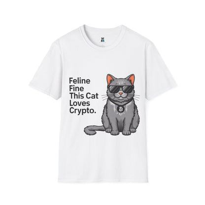 Feline Fine Crypto Cat T-Shirt