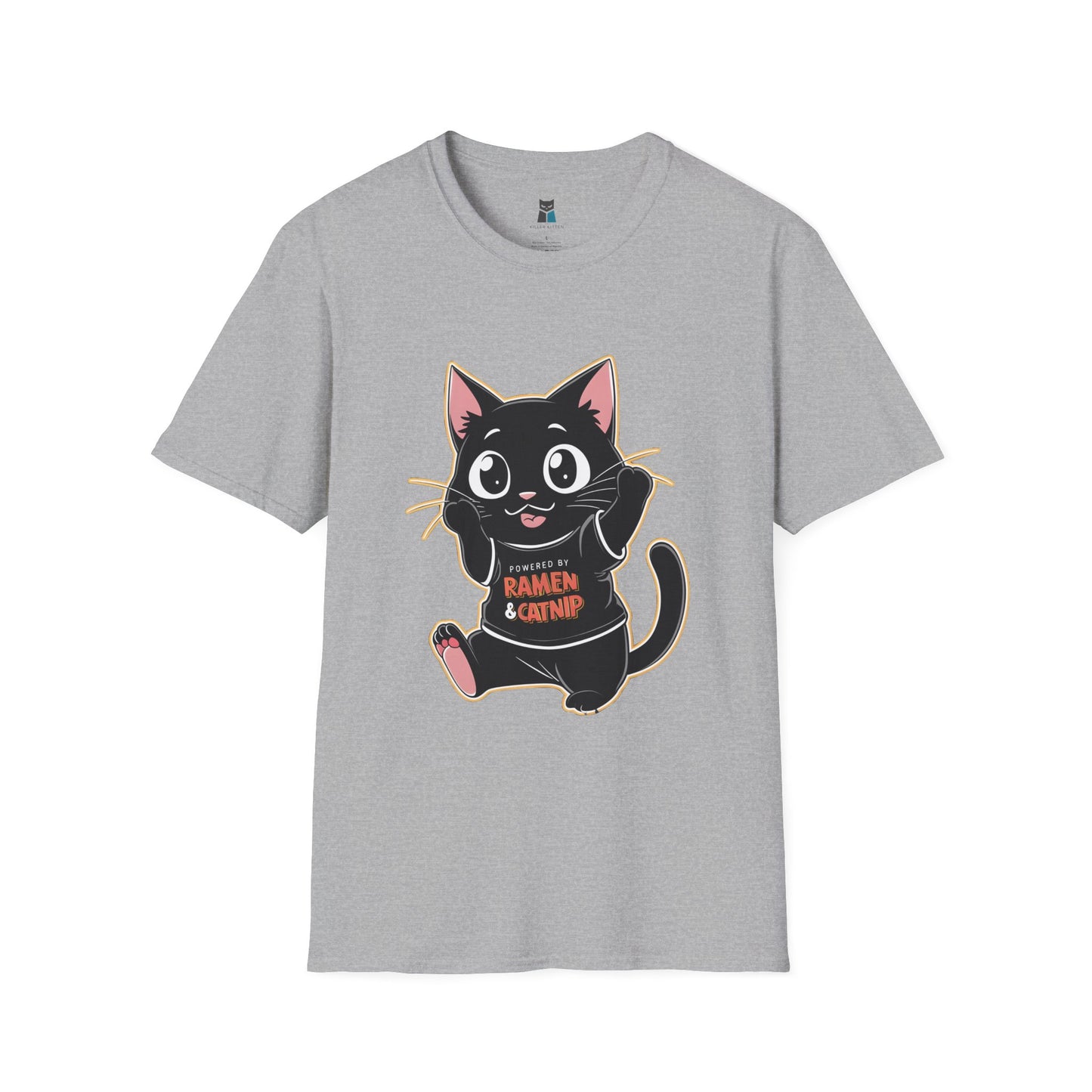 Kawaii Ramen Cat Anime T-Shirt