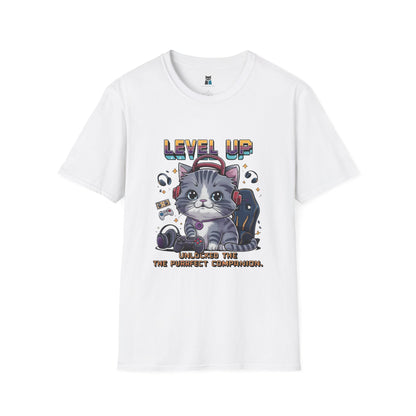 Level Up Gamer Cat T-Shirt