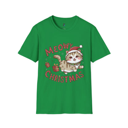 Meowy Christmas Cat T-Shirt