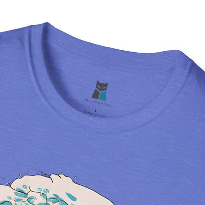 Ukiyo-e Surfing Cat T-Shirt