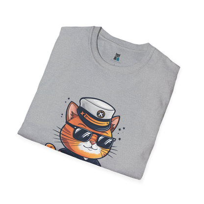 Retired Active Cuddler Navy Cat T-Shirt