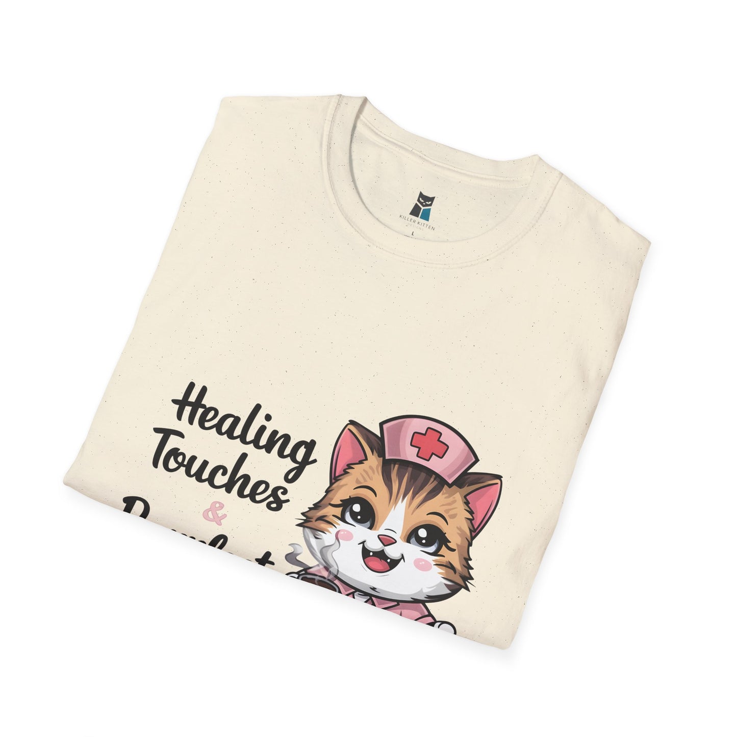 Healing Touches & Purrfect Cuddles Nurse T-Shirt