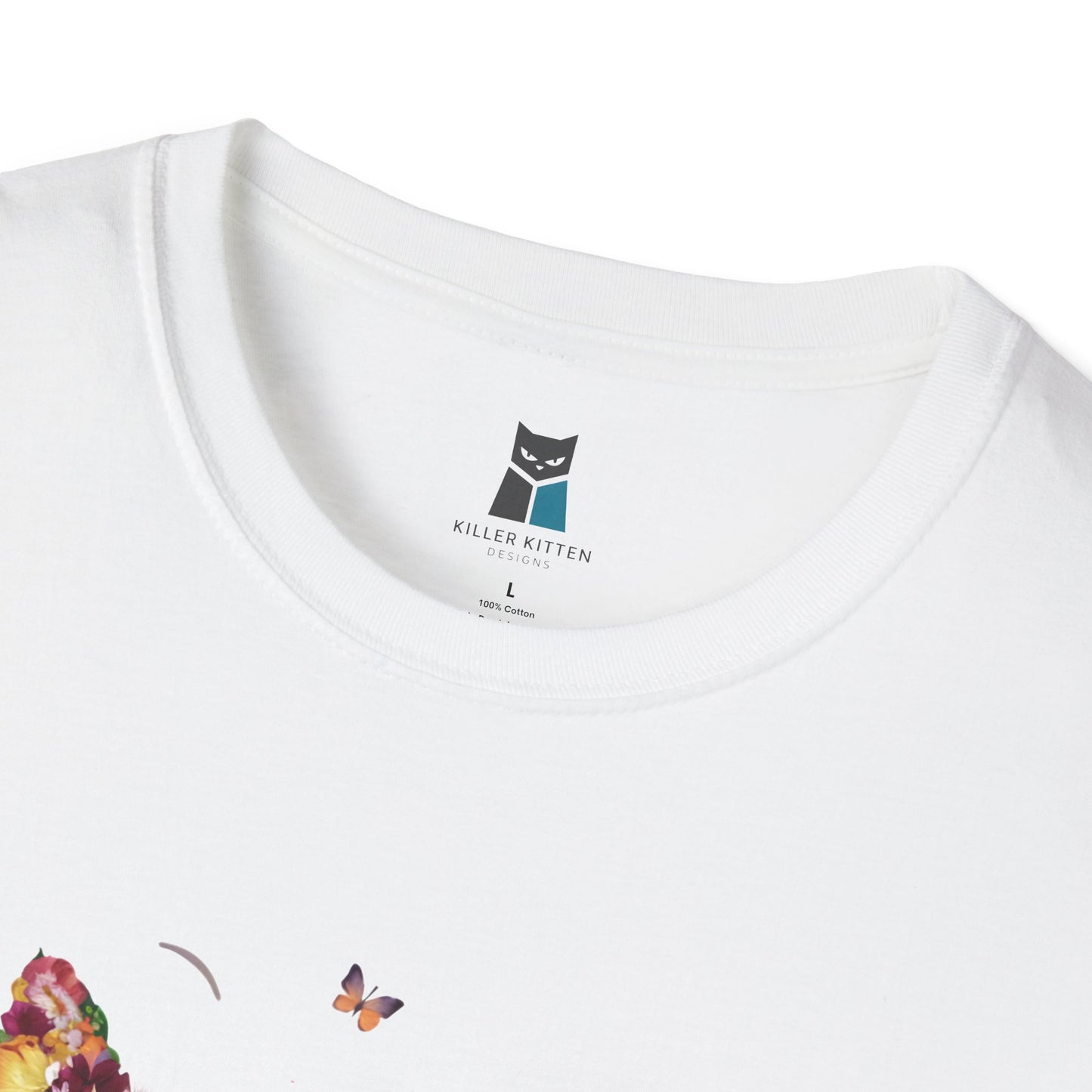 Floral Feline Delight T-Shirt